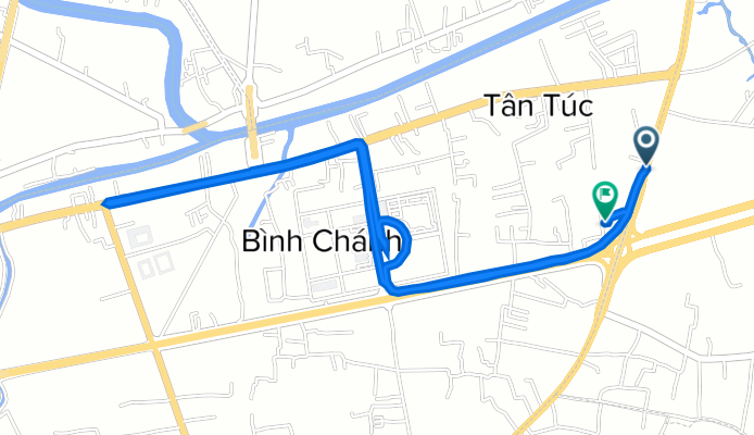 National Road 1A, Ho Chi Minh City to D3/49 Entrance To Expressway Ho Chi Minh Trung Luong, Ho Chi Minh City