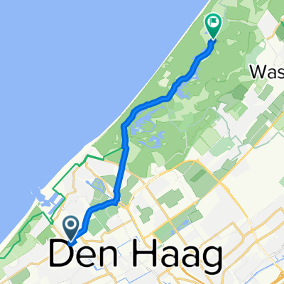 Route from LĂĽbeckstraat 251, The Hague