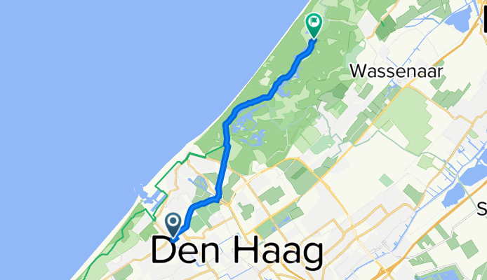 Route from Lübeckstraat 251, The Hague