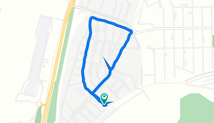 От Усадебная улица 18 до Усадебная улица 18