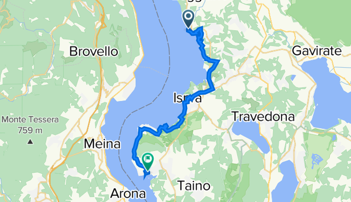 Via al Moro 10, Arolo to Via Guglielmo Marconi 19, Angera