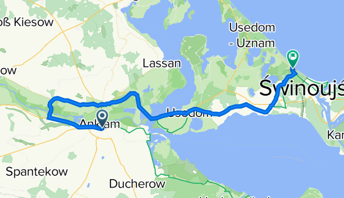 Route von Jahnstraße 7, Anklam