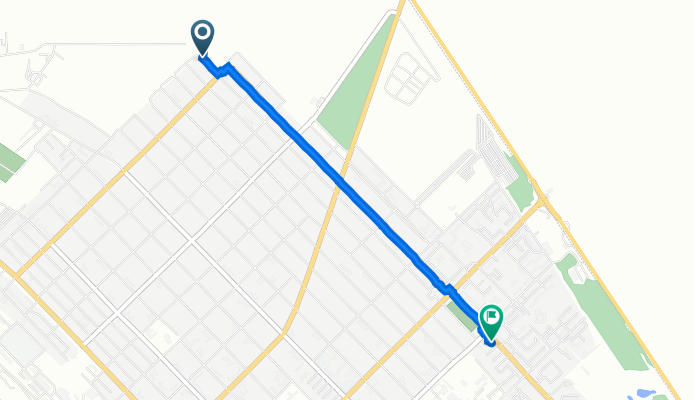 улица Кутузова, 277, Тихорецк до улица Гоголя, 77, Тихорецк