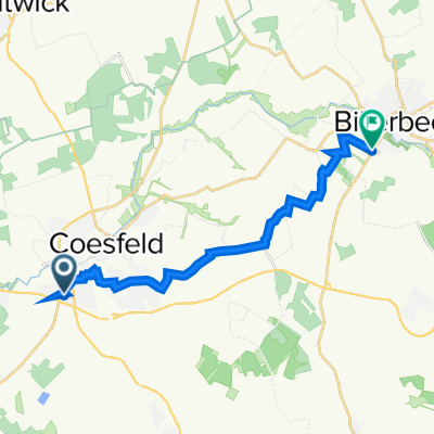 Breiter Weg , Coesfeld nach Von-Galen-Straße 1, Billerbeck