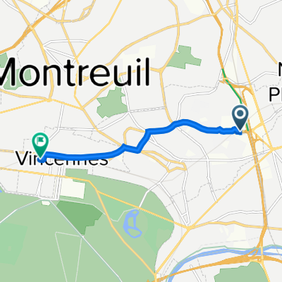 Avenue Louison Bobet, Fontenay-sous-Bois à 10 Avenue Aubert, Vincennes