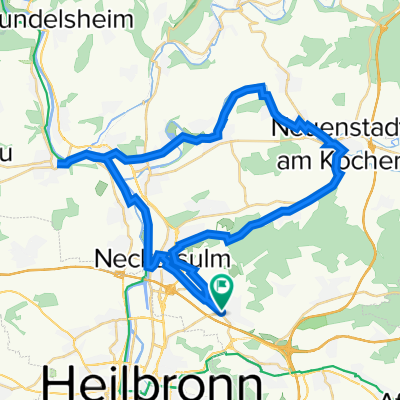 nerkarsulm, neuenstadt am kocher, bad friedrichshall, bad wimpfen und zurück