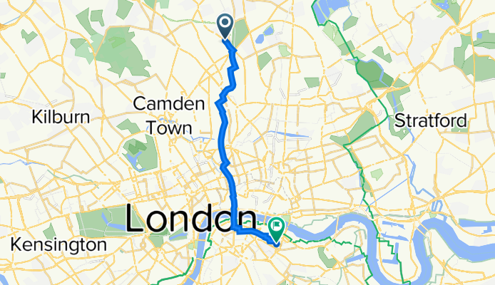 72 Stroud Green Road, London to 168-170 Bermondsey St, London