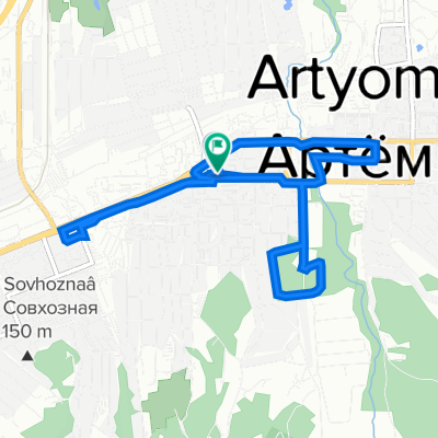 улица Фрунзе, 63А, Артём до улица Фрунзе, 65, Артём