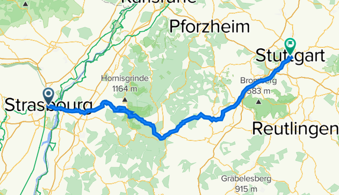 Stras - Stuttgart via forêt noire