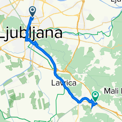 Peričeva ulica 13, Ljubljana to Mali Vrh pri Šmarju 32, Mali Vrh pri Šmarju