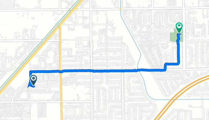 13877 SW 258th St, Homestead to 12755 SW 252nd Terr, Homestead