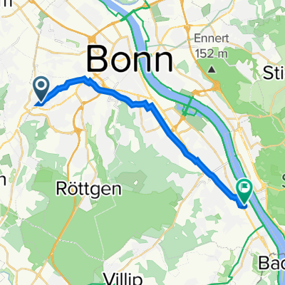 Hermann-Löns-Straße 26, Alfter nach Im Meisengarten 76, Bonn