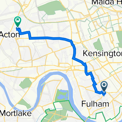 402 North End Road, London to 14 Maldon Road, London