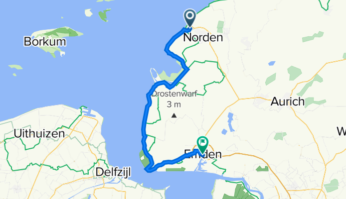 Norddeich nach Emden zum Otto Huus