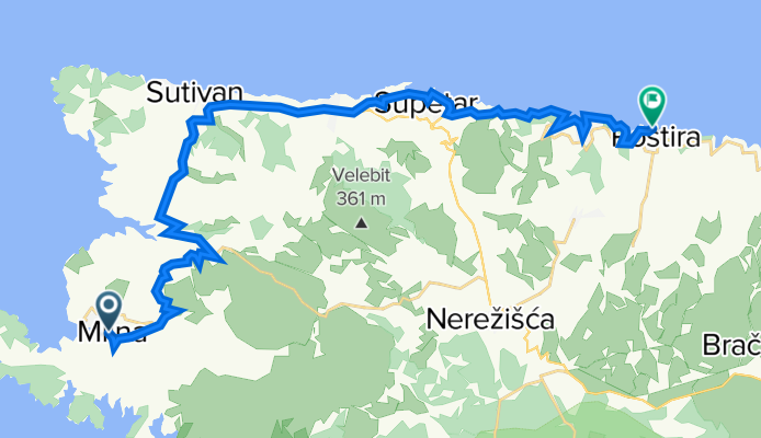 D114 4, Milna to Porat 24, Postira
