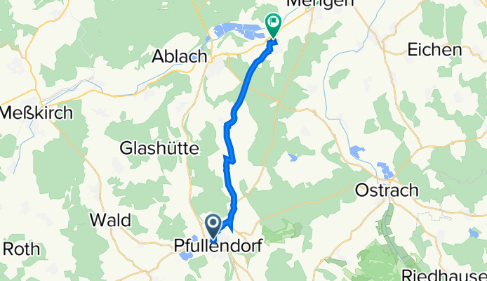 Bei der Lehmgrube 2A, Pfullendorf nach Lohbachstraße 12, Mengen