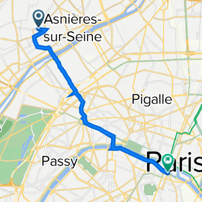 30 Rue Pierre Joigneaux, Bois-Colombes à 1–9 Quai Saint-Michel, Paris
