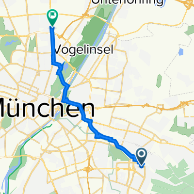 Peschelanger 13, München nach Leopoldstraße 240, München
