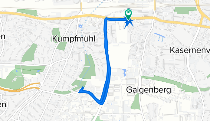 Friedenstraße 14, Regensburg to Friedenstraße 14, Regensburg