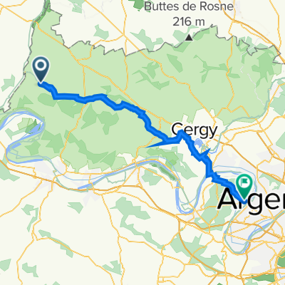 Gr Grande Rue 24, Chaussy to Avenue Carnot 5, Maisons-Laffitte