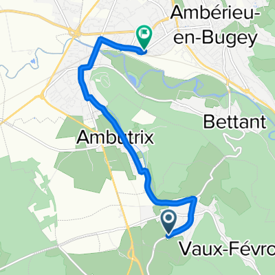 595 Route de Lagnieu, Vaux-en-Bugey nach 2bis Avenue du Général Sarrail, Ambérieu-en-Bugey