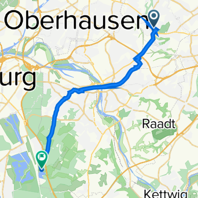 Bandstraße 48, Essen nach Großenbaumer Straße, Mülheim