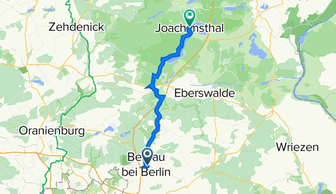 Route von Bernau(b Berlin), Bernau bei Berlin