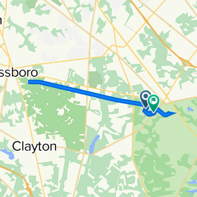 Route to 627–665 Clayton Rd, Williamstown