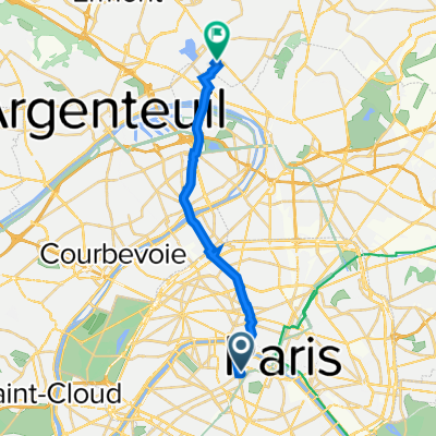 12 Rue de Sèvres, Paris à 53B Rue Félix Faure, Enghien-les-Bains