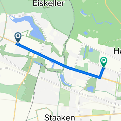Spandauer Straße 17–19, Falkensee nach Frankenwaldstraße 30, Berlin