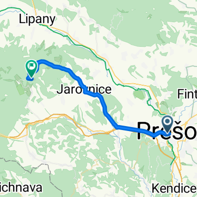 Prešov - Svinia - Lažany - Jarovnice - Buče
