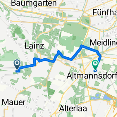 Kalmanstraße 6, Wien nach Oswaldgasse 37, Wien