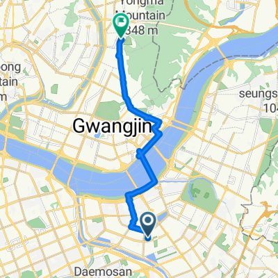 Route to 면목동 １３８２−１６