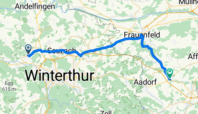 Arbeitsweg Neftenbach -Wängi 