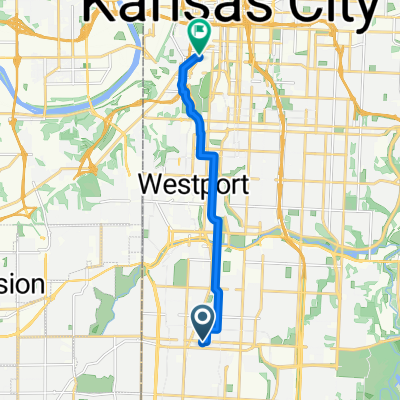 6310 Walnut St, Kansas City to 333 Southwest Blvd, Kansas City