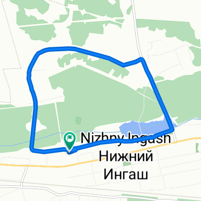 Набережная улица, 38, Нижний Ингаш до Набережная улица, 38, Нижний Ингаш