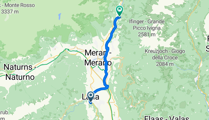 Von Lana nach Saltaus