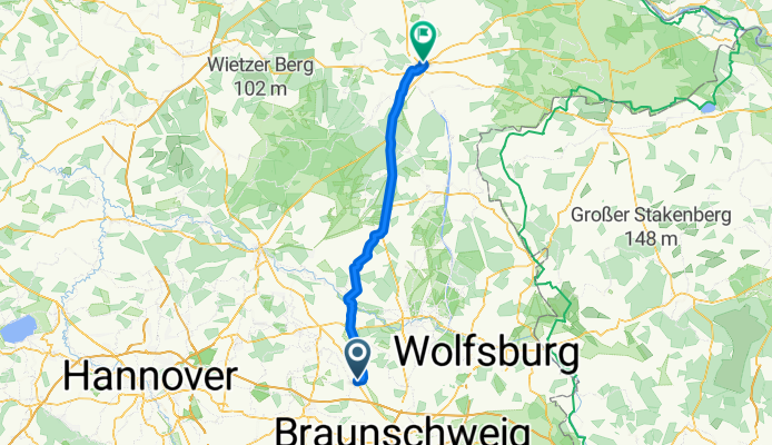 Ringstraße 2, Didderse nach An der Mühle 1, Uelzen