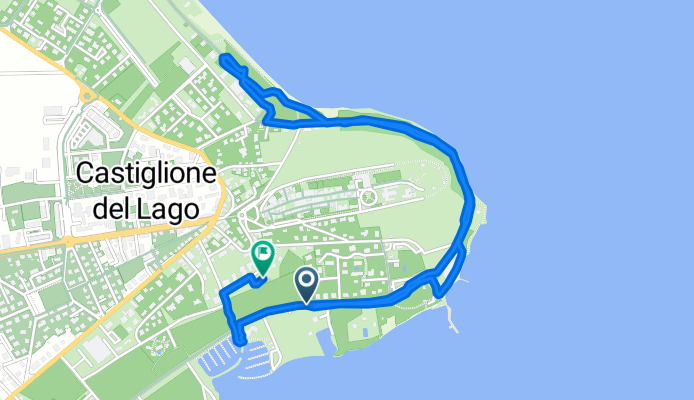 Via Divisione Garibaldi 3, Castiglione del Lago a Via Silvio Pellico 145, Castiglione del Lago