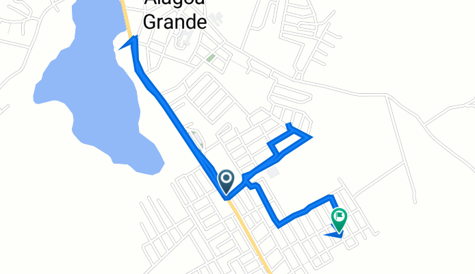 De Rua João Nepomuceno s/n a Estrada sem nome