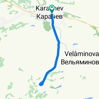 От Пролетарская улица 29, Карачев до Пролетарская улица 29, Карачев