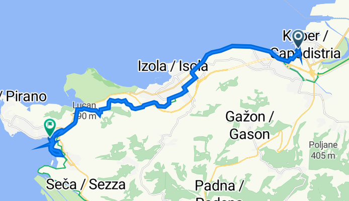 Tomažičev trg 1 to Obala 14b