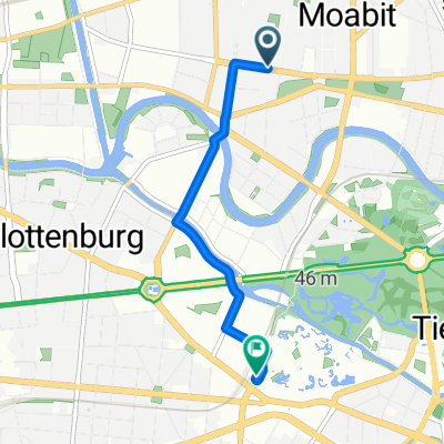 Route von Turmstraße 46, Berlin