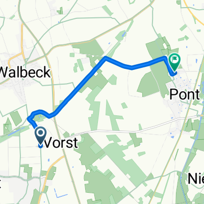 Entspannende Route in