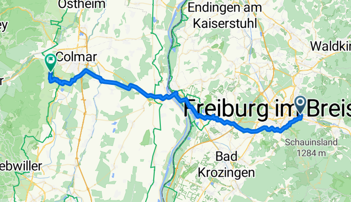 Rabenkopfstraße 5, Freiburg im Breisgau to Résidence Martinsbourg 1, Wettolsheim