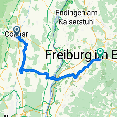 Route de Bâle 41, Colmar to Merzhauser Straße 2, Freiburg im Breisgau