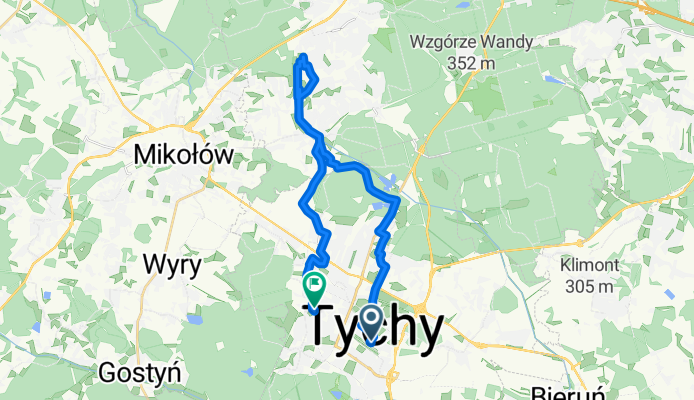 Trasa z Karola Darwina 19, Tychy