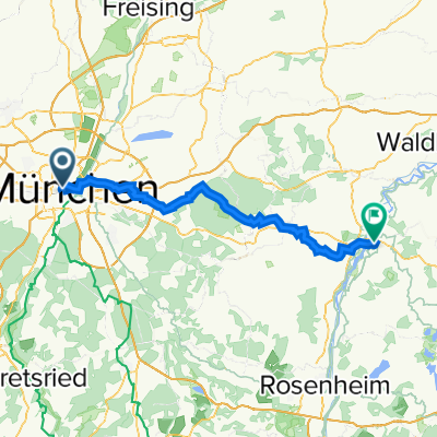 Arnulfstraße 1A, München nach Marienplatz 5, Wasserburg am Inn