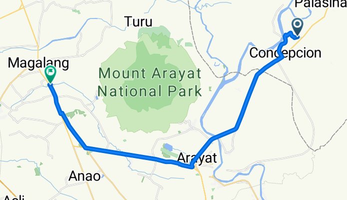 Route to San Vicente Road, Arayat