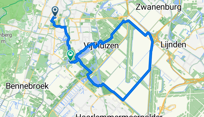 Hazepaterslaan 5, Haarlem to Zuid Schalkwijkerweg 57, Haarlem